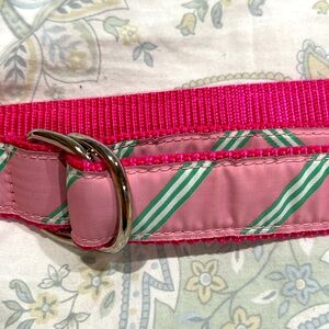 Eliza B Pink and green belt.